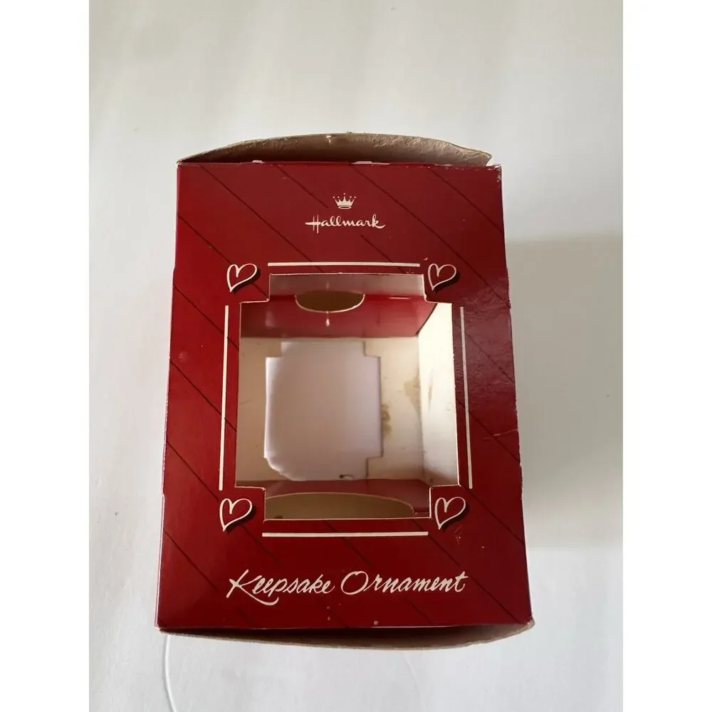 1987 Hallmark Keepsake First Christmas Together Glass Ball Ornament QX2729 Box